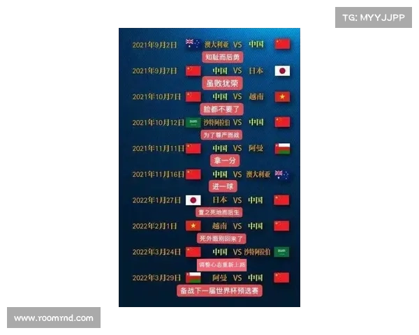 中国国足对阵日本的完整时间安排及比赛历史解析